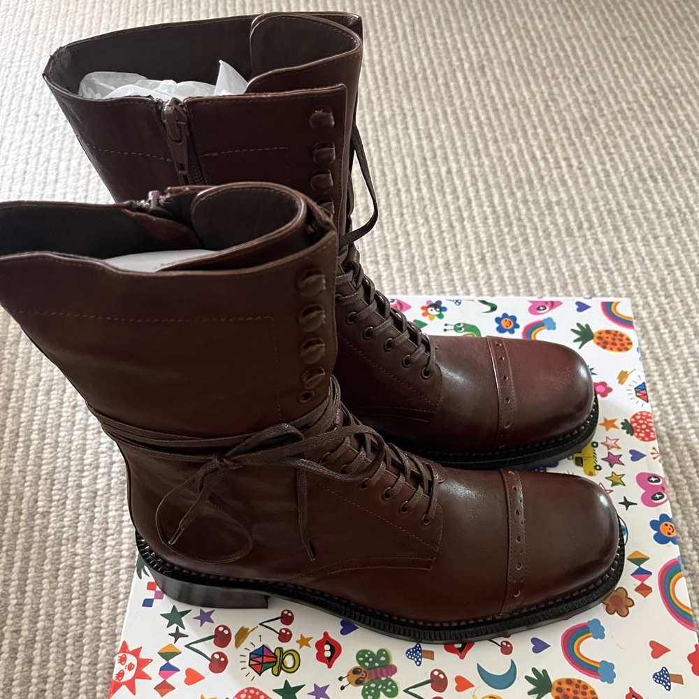 NWT Jeffrey Campbell London-Twn Boots Brown Size 11 - Picture 8 of 11